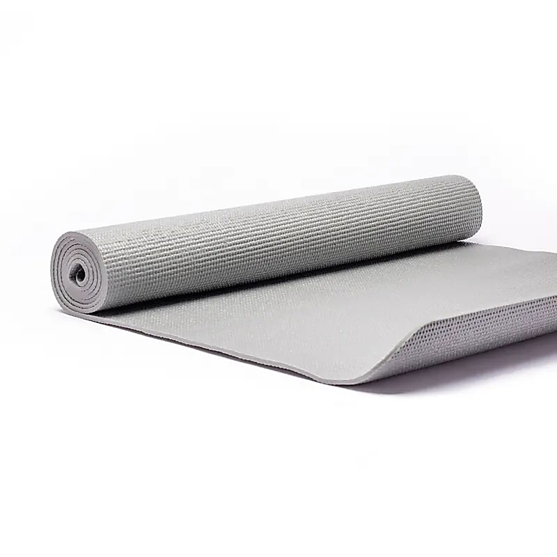 Yogamatte PVC grau