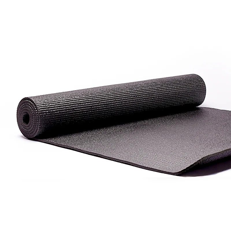 Yogamatte PVC schwarz