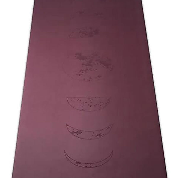 Yogamatte Mondphasen aubergine