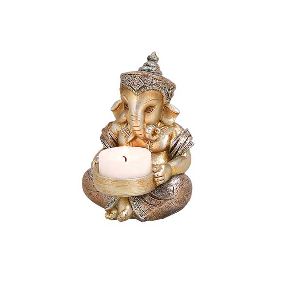 Ganesha Teelichthalter 11 cm