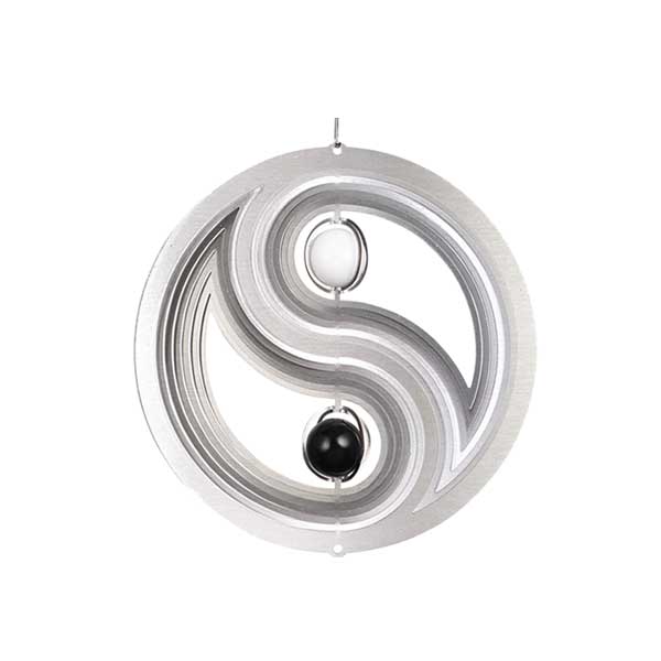 Mobile Yin Yang mit 2 Glaskugeln 20 cm