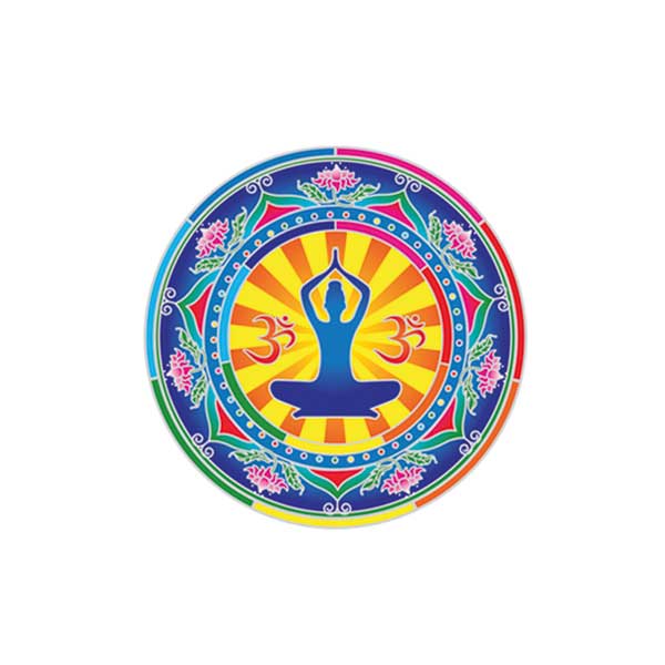 ﻿Yoga Spirit Mandala, Sticker groß