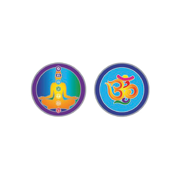 Chakra & Om, Sticker klein