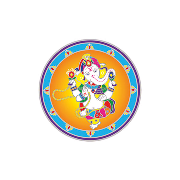 Dancing Ganesha, Sticker groß