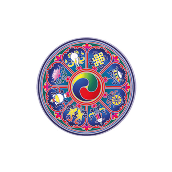 Tibetan Auspicious Symbols, Sticker groß