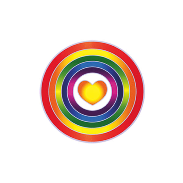 Rainbow Heart, Sticker groß