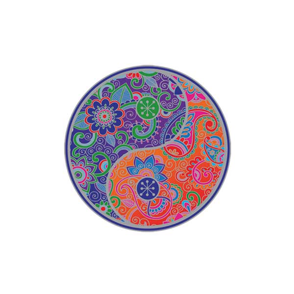 Yin and Yang Mandala, Sticker groß