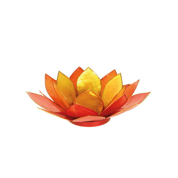 Lotus-Licht rot-orange-gelb