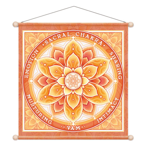 Sakral Chakra Wandbild