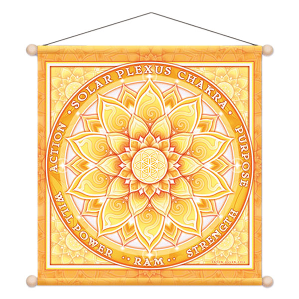 Solar Chakra Wandbild