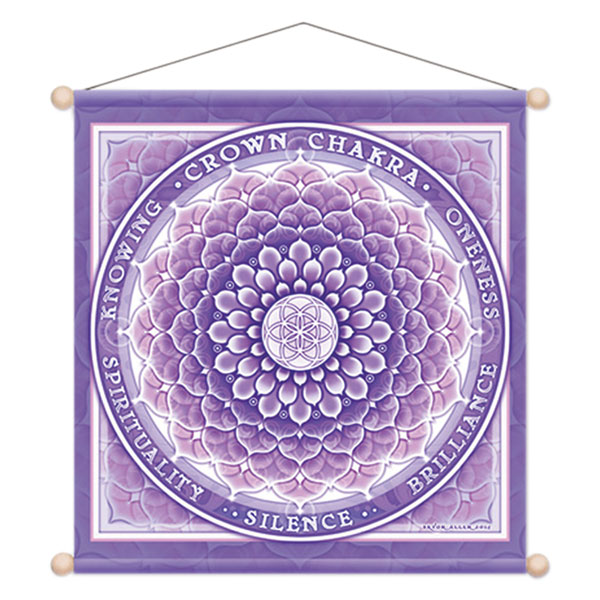 Kronen Chakra Wandbild