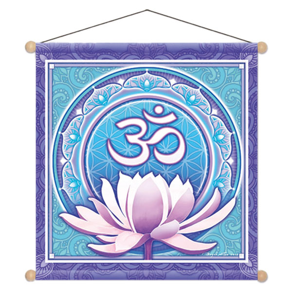 Om Flower Wandbild