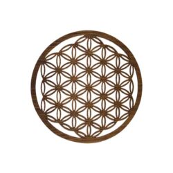 Blume des Lebens in Nuss - 20 cm
