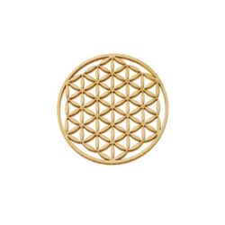 Blume des Lebens in Zirbe Vollholz - 14 cm