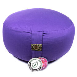 Meditationskissen Bio-Baumwolle violett