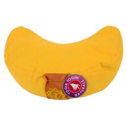 Meditationskissen halbmondförmig gelb