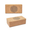 Yogablock Kork Blume des Lebens