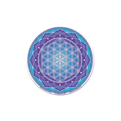 Blume des Lebens Aufkleber rund