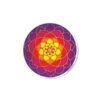 Sunrise Lotus Aufkleber rund