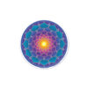 Central Sun Aufkleber rund