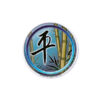 Bamboo Peace Aufkleber rund