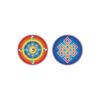 Dharma Wheel & Infinity Knot, Sticker klein
