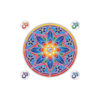 Om Flower Mandala, Sticker groß