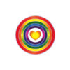 Rainbow Heart, Sticker groß