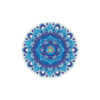 Blue Om Mandala, Sticker groß