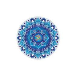 Blue Om Mandala, Sticker groß