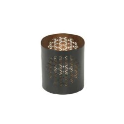 Goldlicht Blume des Lebens anthrazit/gold 10 x 8cm