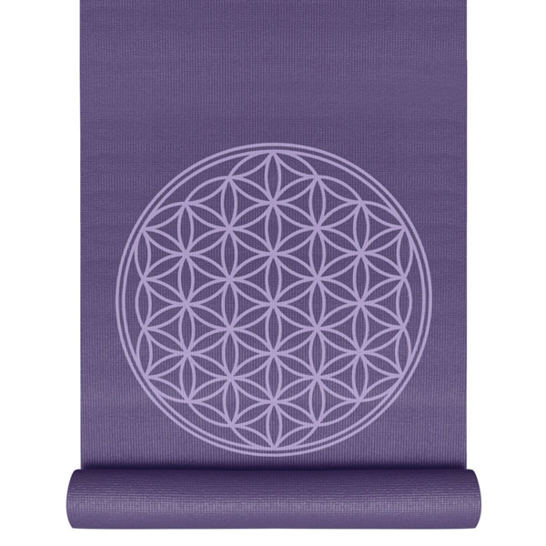 Yogamatte Basic – Blume des Lebens violet Yogamatte Basic – Blume des Lebens violet