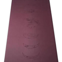 Yogamatte Mondphasen aubergine